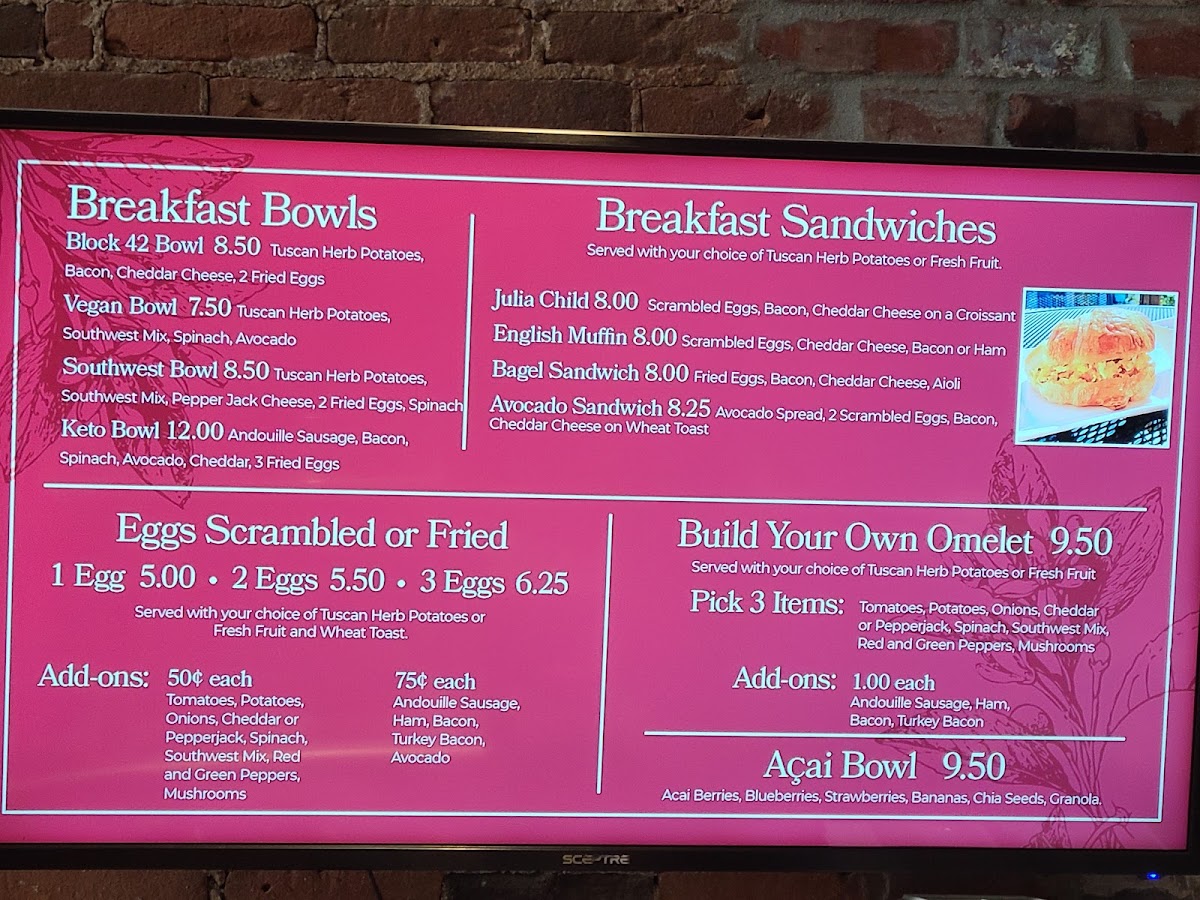 Menu The Bodacious Brew (Bodacious Shops)-1